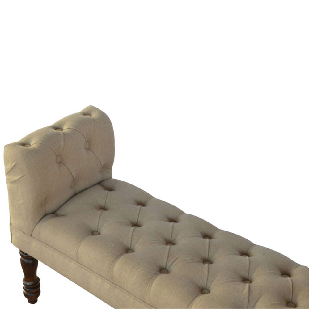 wholesale Bedroom Bench Upholstered In Mud Linen for resale