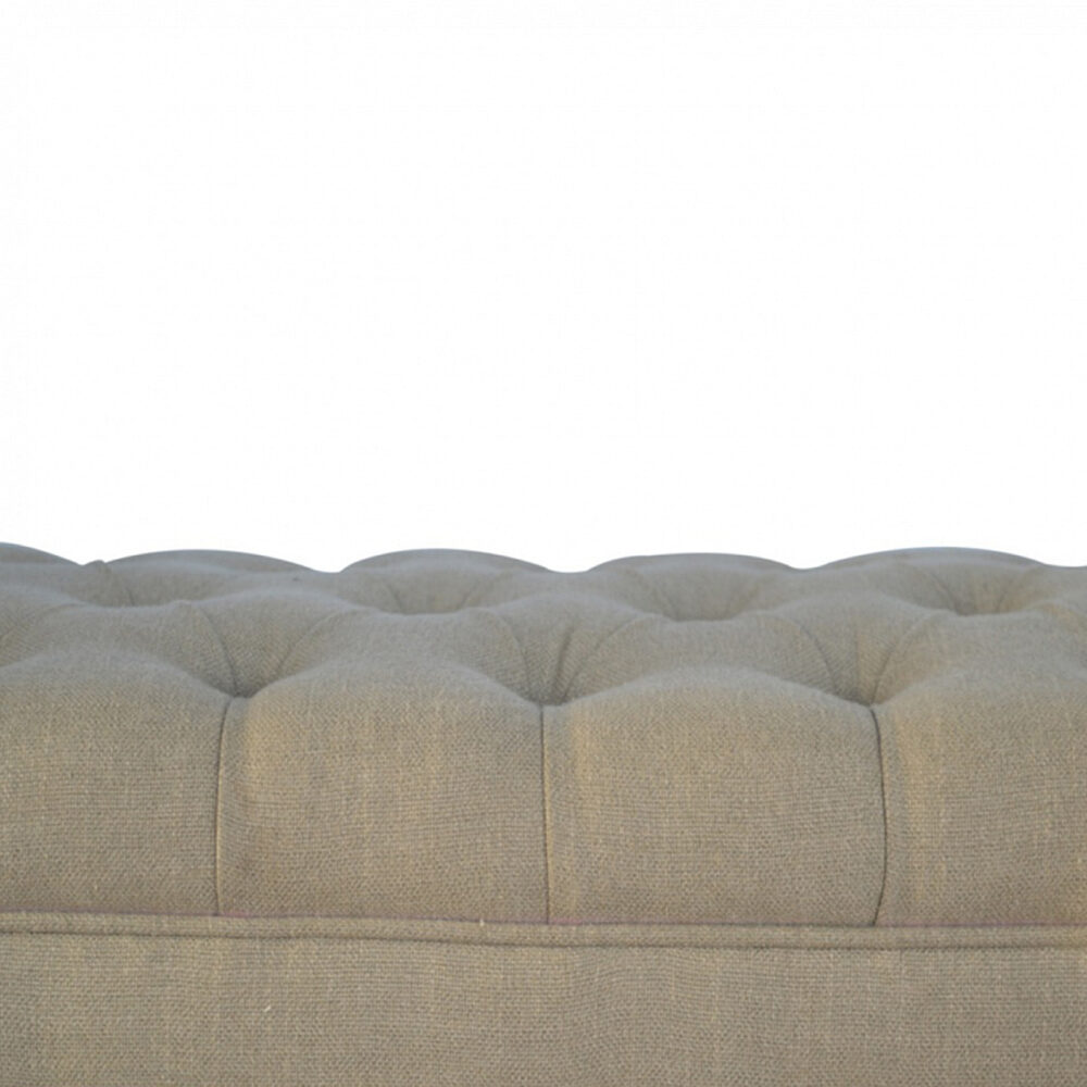 Bedroom Bench Upholstered In Mud Linen for reselling