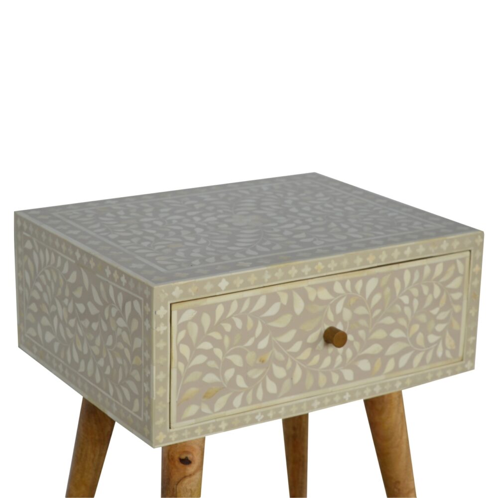 wholesale IN450 - Floral Bone Inlay Bedside for resale