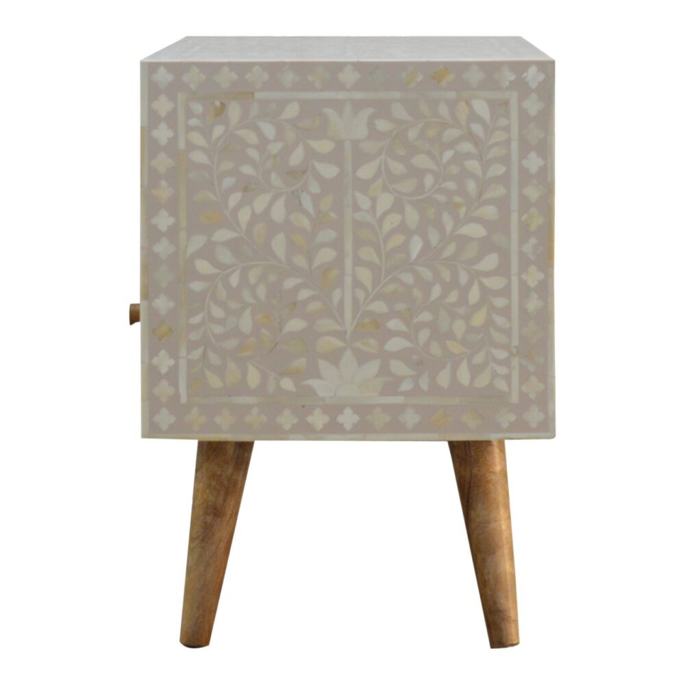 IN452 - Floral Bone Inlay Media Unit for wholesale