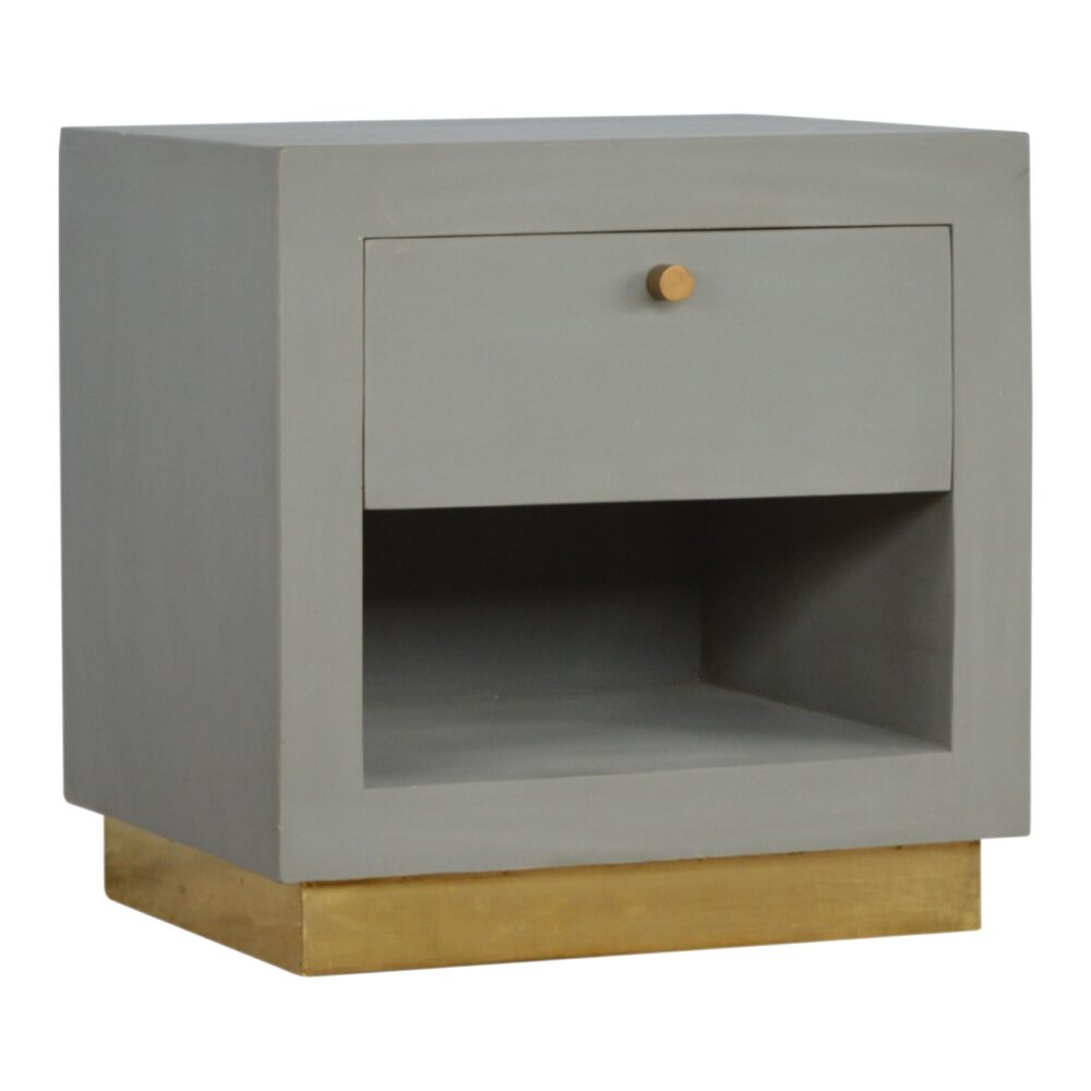 IN472 - Sleek Cement Bedside with Open Slot wholesalers