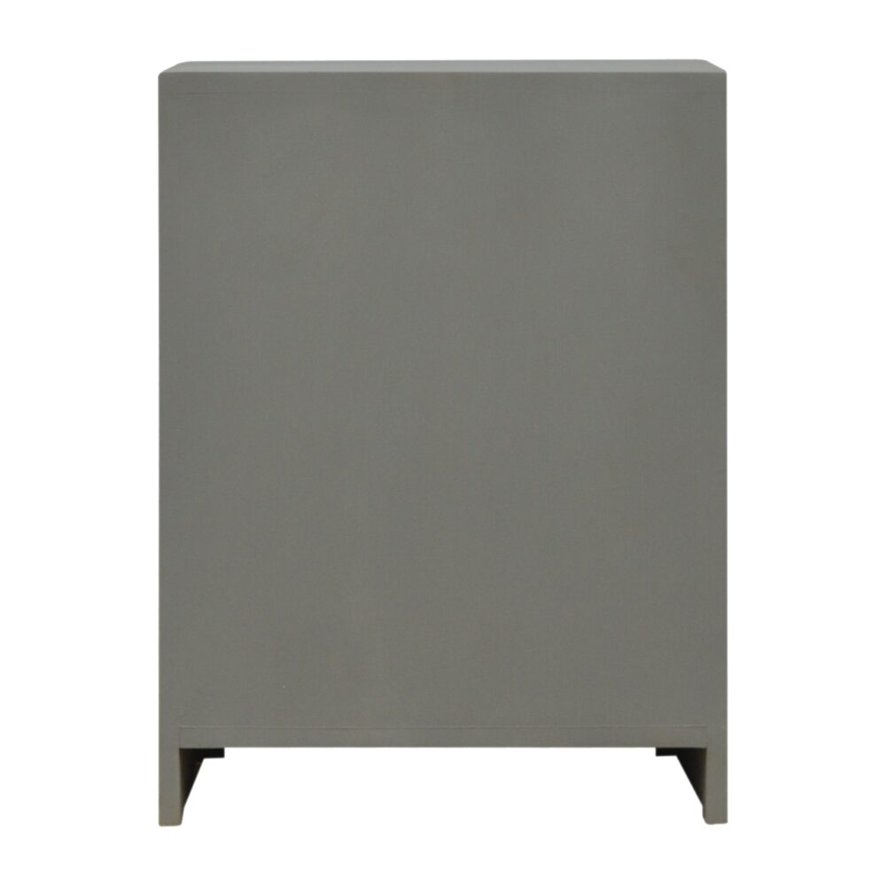 bulk IN476 - Sleek Cement Bedside with Gold Drawer Fronts for resale