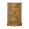 3 Drawer Serpentine Drum Chest