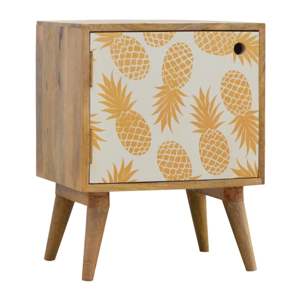 IN670 - Pineapple Screen Printed Door Bedside wholesalers