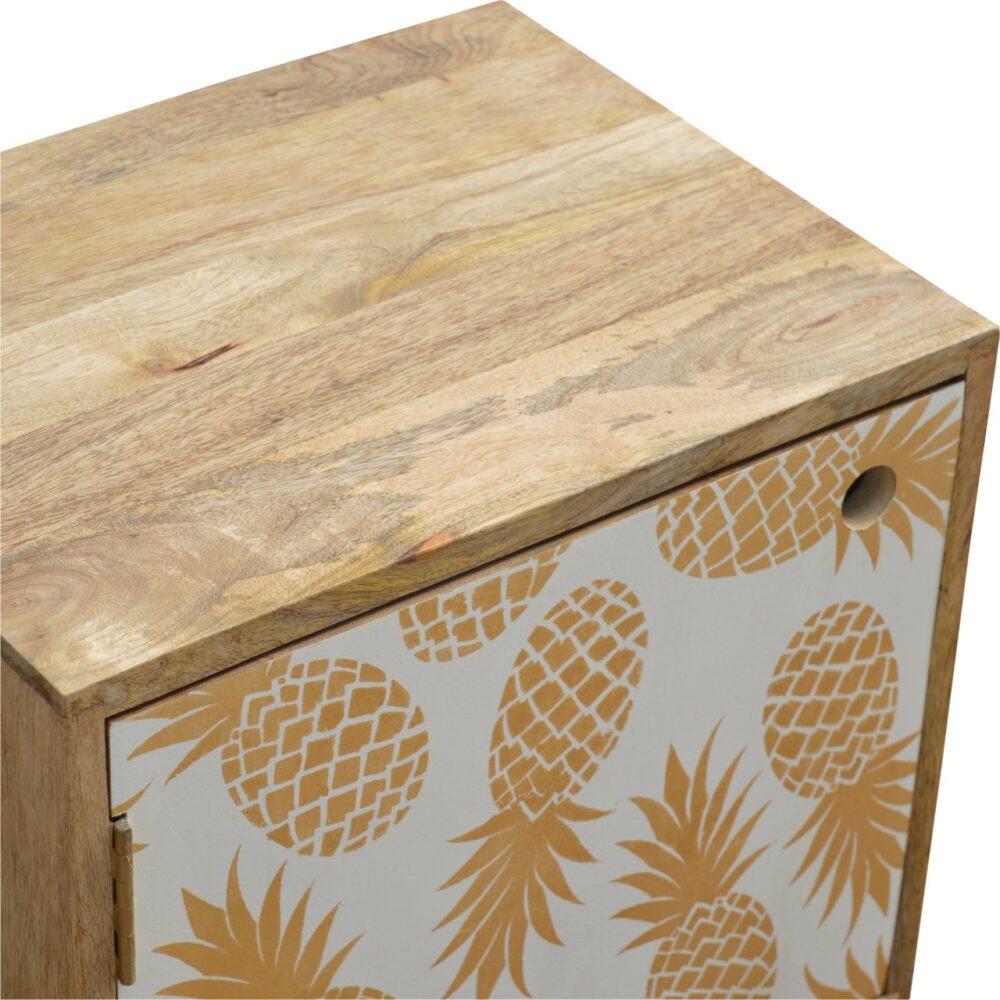 IN670 - Pineapple Screen Printed Door Bedside dropshipping