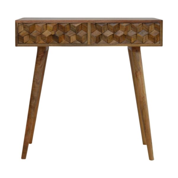 IN700 - Cube Carved Console Table for resale