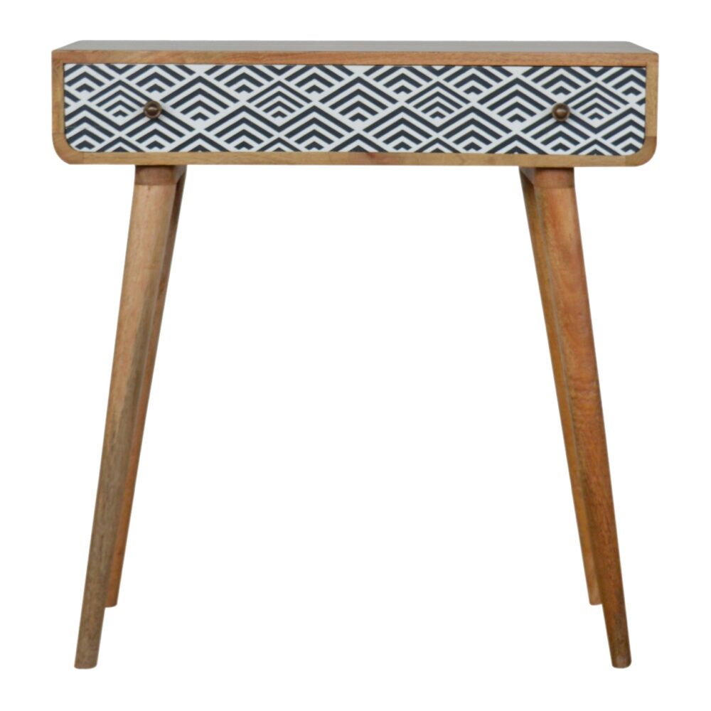 IN826 - Monochrome Print Console Table for resale