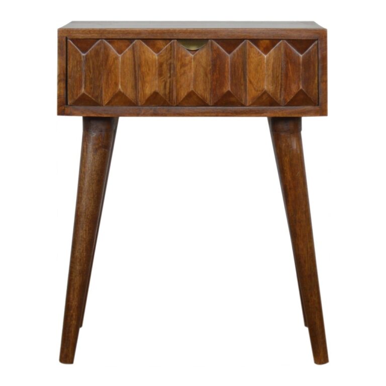 IN851 - Carved Chestnut Bedside for resale