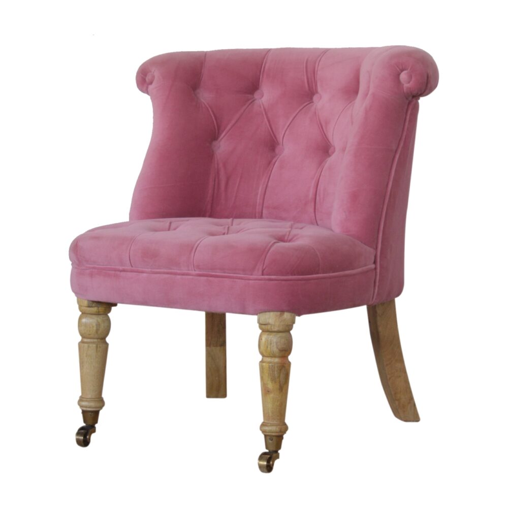 IN896 - Pink Velvet Accent Chair wholesalers