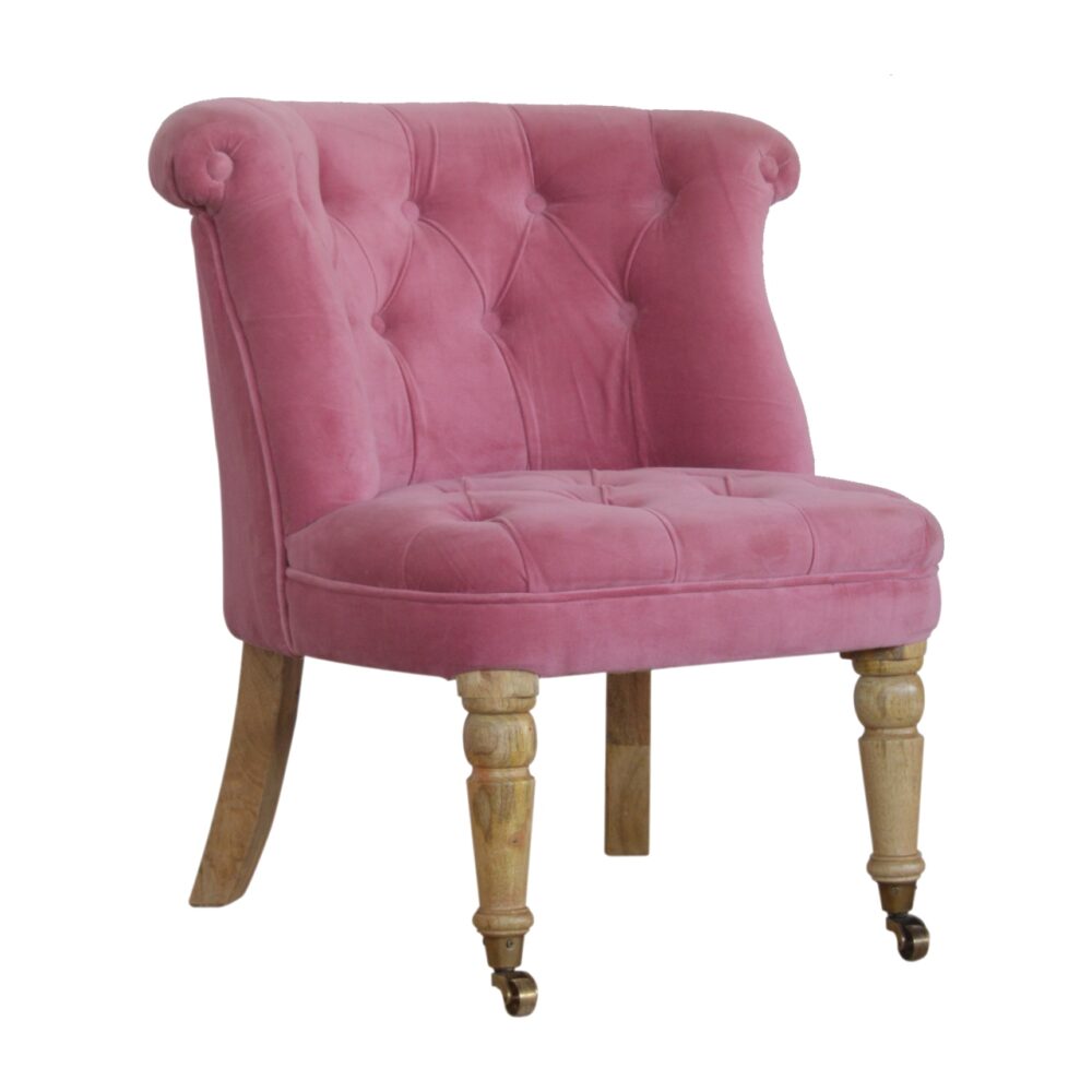 wholesale IN896 - Pink Velvet Accent Chair for resale