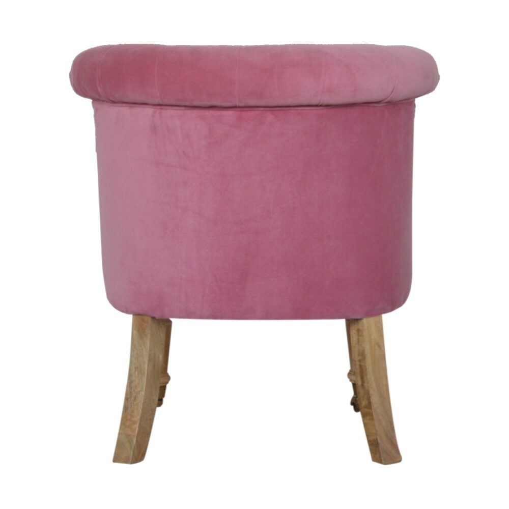 bulk IN896 - Pink Velvet Accent Chair for resale