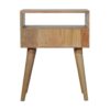 bulk IN922 - Capsule Carved Bedside with Open Slot for resale