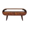 Chestnut Circular TV Stand - Image 2