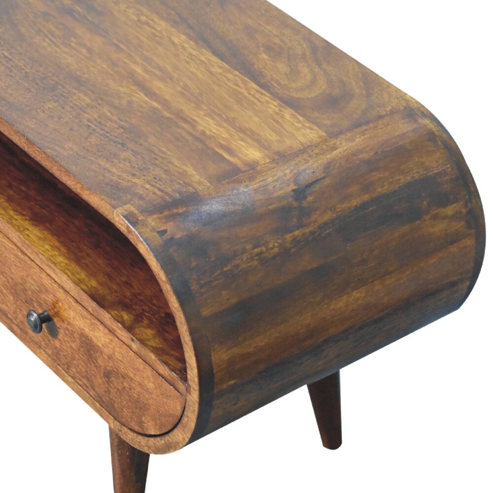 Chestnut Circular TV Stand - Image 6