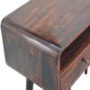 Curved Light Walnut Console Table - Image 5
