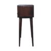 Curved Light Walnut Console Table - Image 8