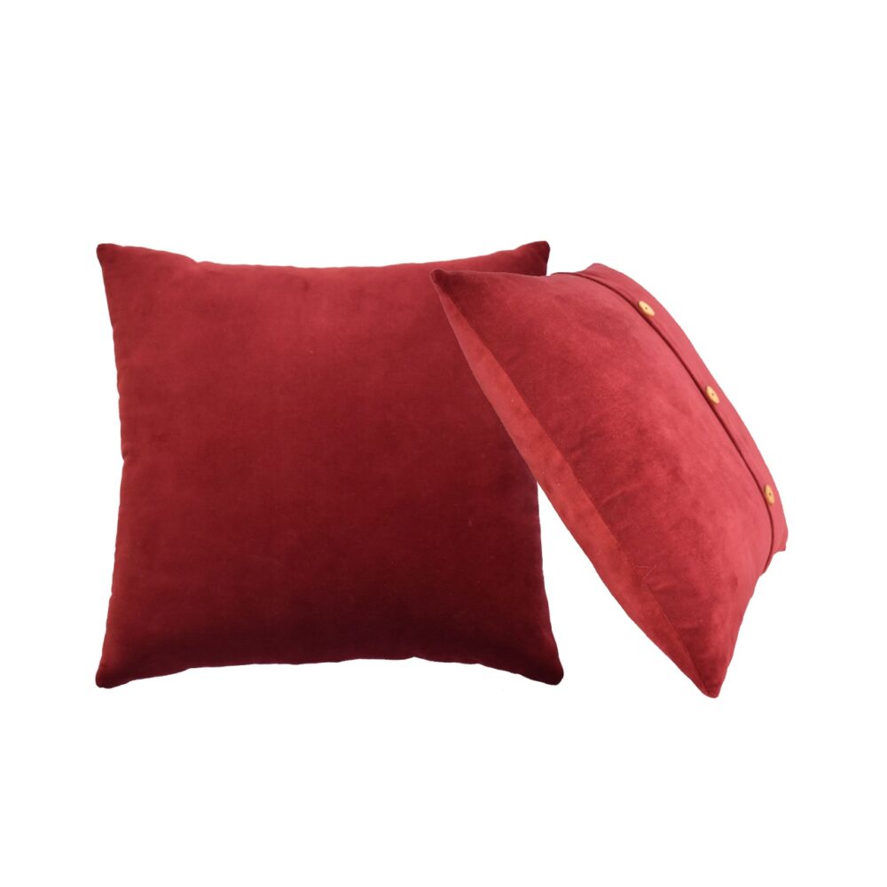 Quinn Cushion - Wine Red - Image 2