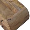 Oak-ish Circular Media Unit with 2 Open Slots - Image 6