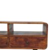 Trio Curved Chestnut Media Unit - Image 5