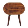 Large Chestnut Circular Bedside - Image 2