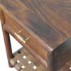 Chestnut T-Bar Bedside - Image 6