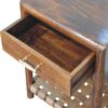Chestnut T-Bar Bedside - Image 7