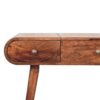 Honey Caramel Round Dressing Table - Image 4