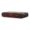 Wall Mounted California Walnut Console Table - Image 3