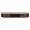 Lunar 2 Drawer Wall Mounted Chestnut Console