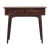 California Walnut Hallway 2 Drawer Console Table