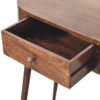 California Walnut Rounded Small Console Table - Image 6