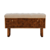 'U' Chestnut Pineapple Bench - Image 3
