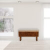 'U' Chestnut Pineapple Bench - Image 2