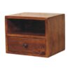 Solis 1-Drawer Chestnut Wall Mounted Nightstand - Image 2