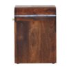 Mini Darcy Chestnut Nightstand with Curved Edges - Image 8
