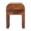 Mini Darcy Chestnut Nightstand with Curved Edges - Image 9
