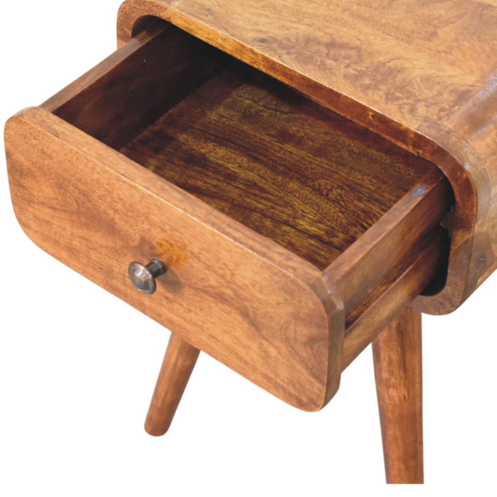 Avora Mini Chestnut Nightstand with 1 drawer - Image 6