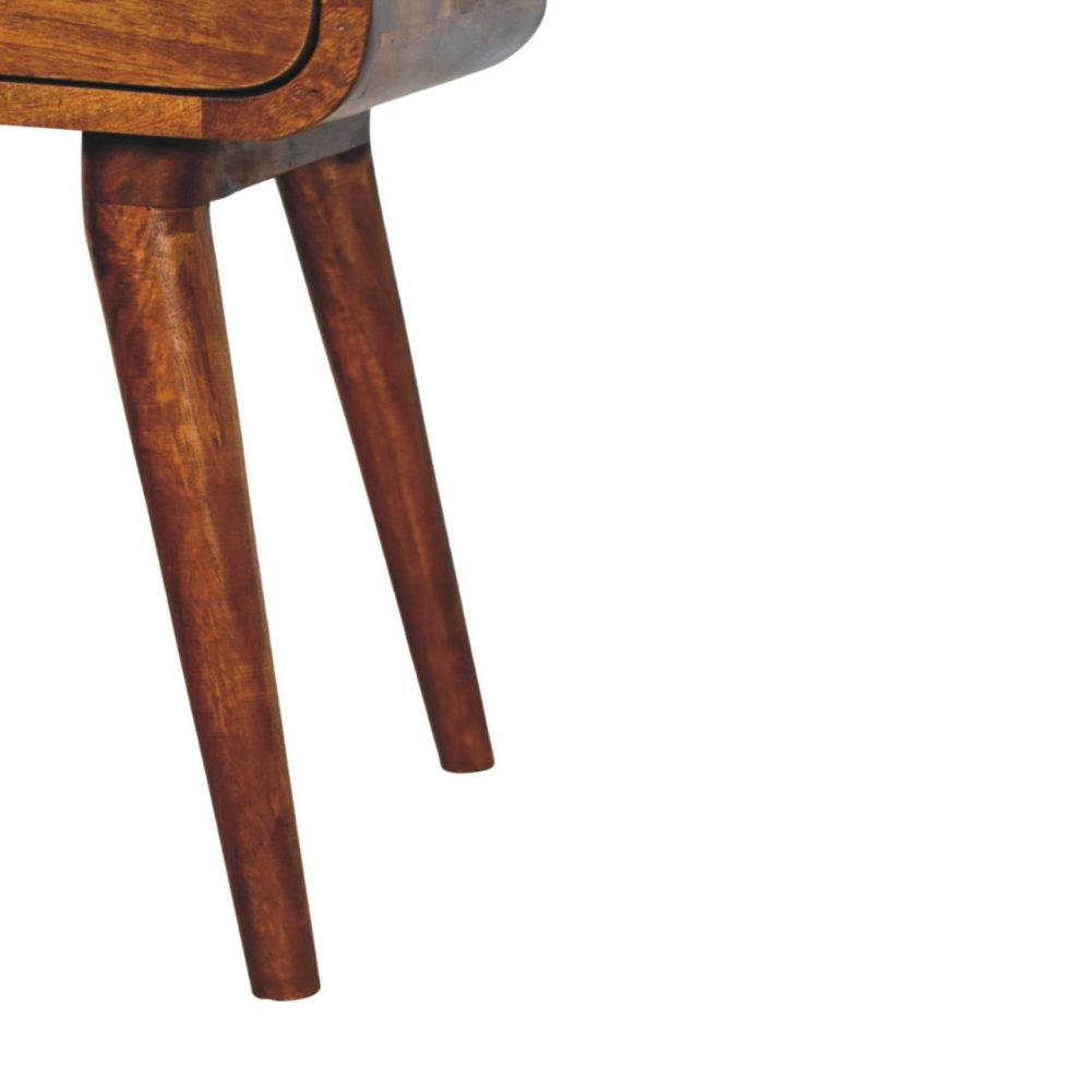 Avora Mini Chestnut Nightstand with 1 drawer - Image 7