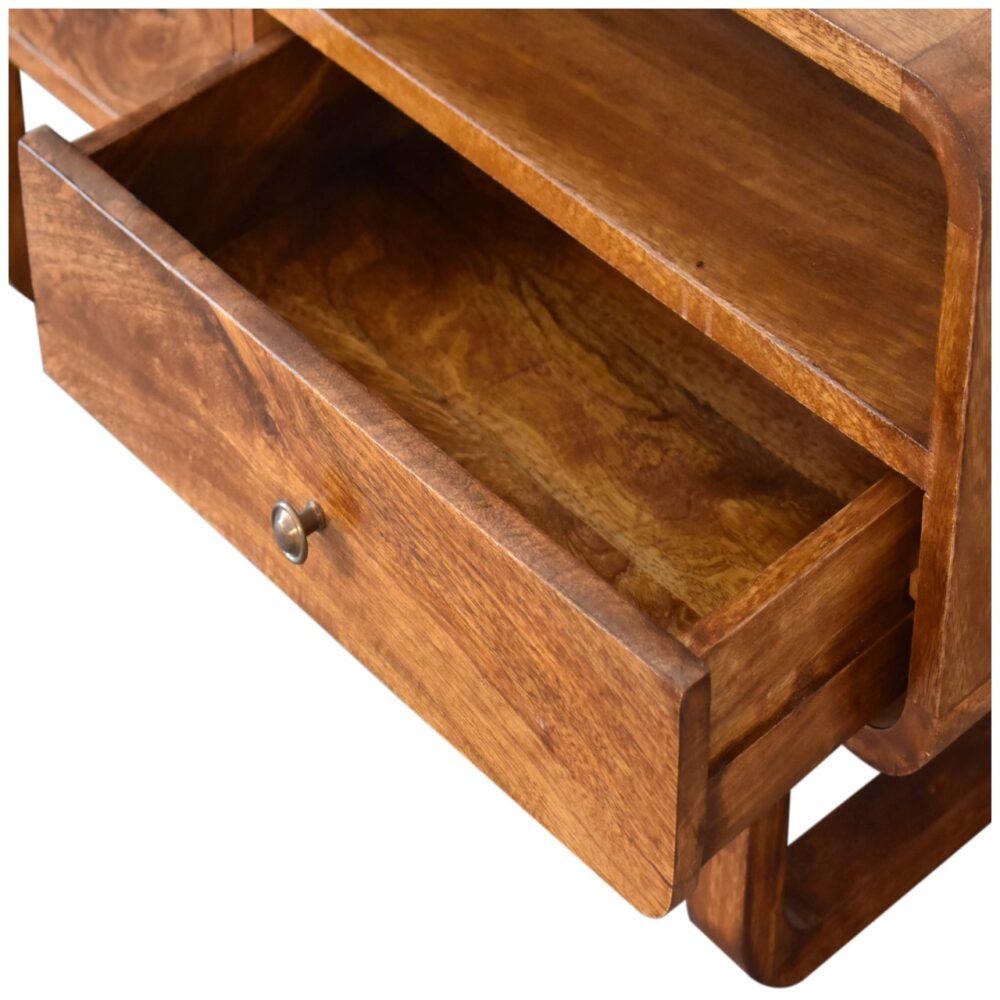 U-Shape Curve Chestnut Media Unit - Image 18