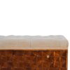 'U' Chestnut Pineapple Bench - Image 8