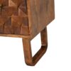 'U' Chestnut Pineapple Bench - Image 11