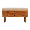 'U' Chestnut Pineapple Bench - Image 13