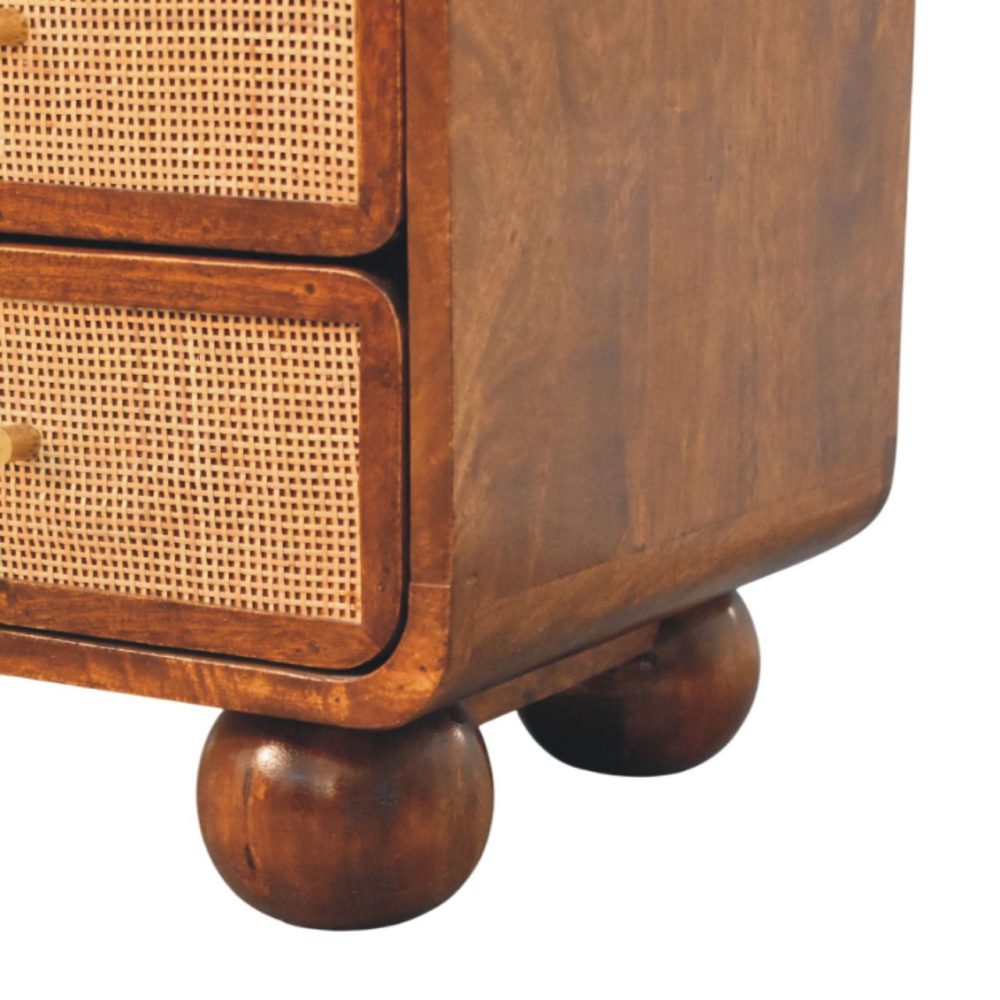 Larissa 4 Drawer Chestnut Media Unit - Image 7