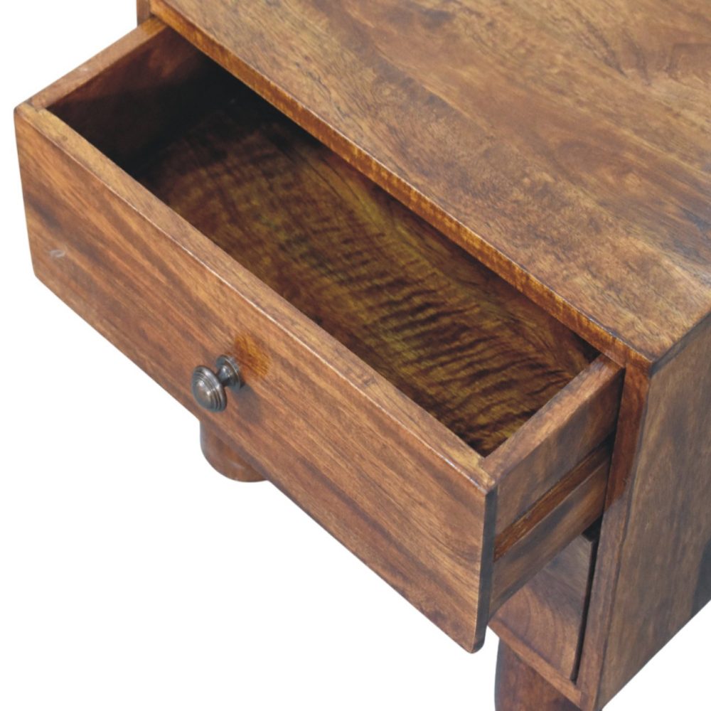Tula 2 Drawer Chestnut Nightstand - Image 5