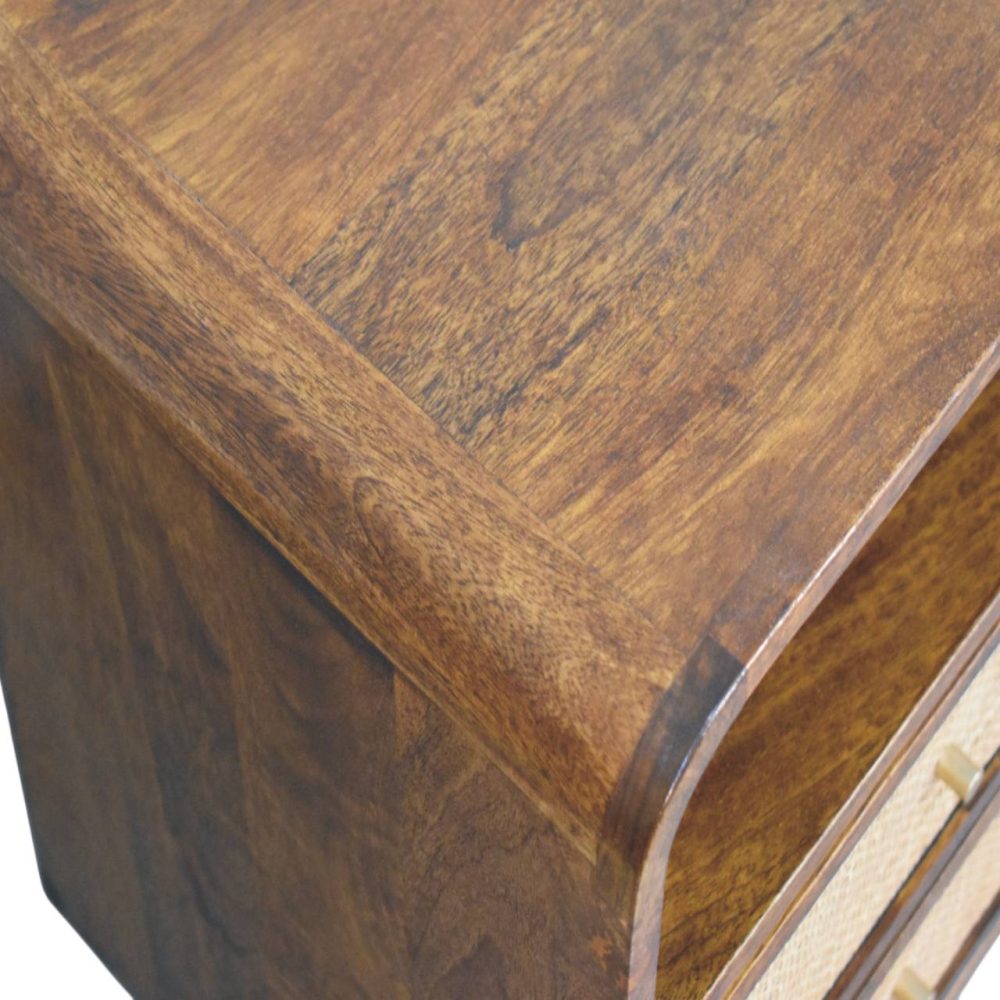 Larissa 2 Drawer Chestnut Nightstand - Image 4