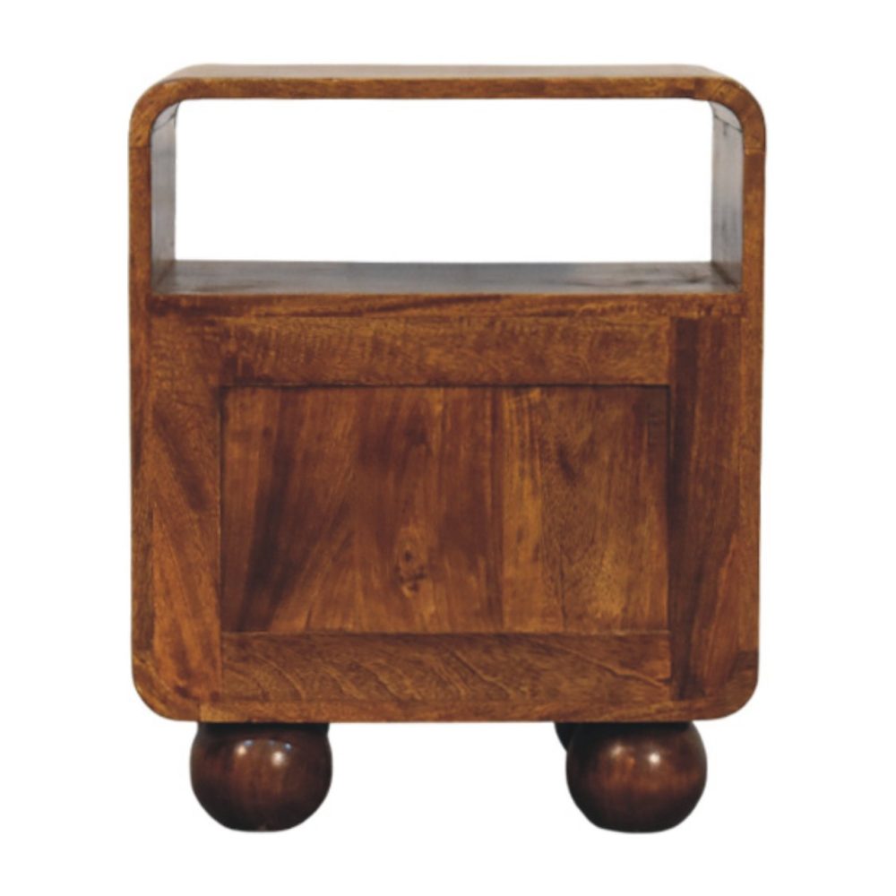 Larissa 2 Drawer Chestnut Nightstand - Image 8