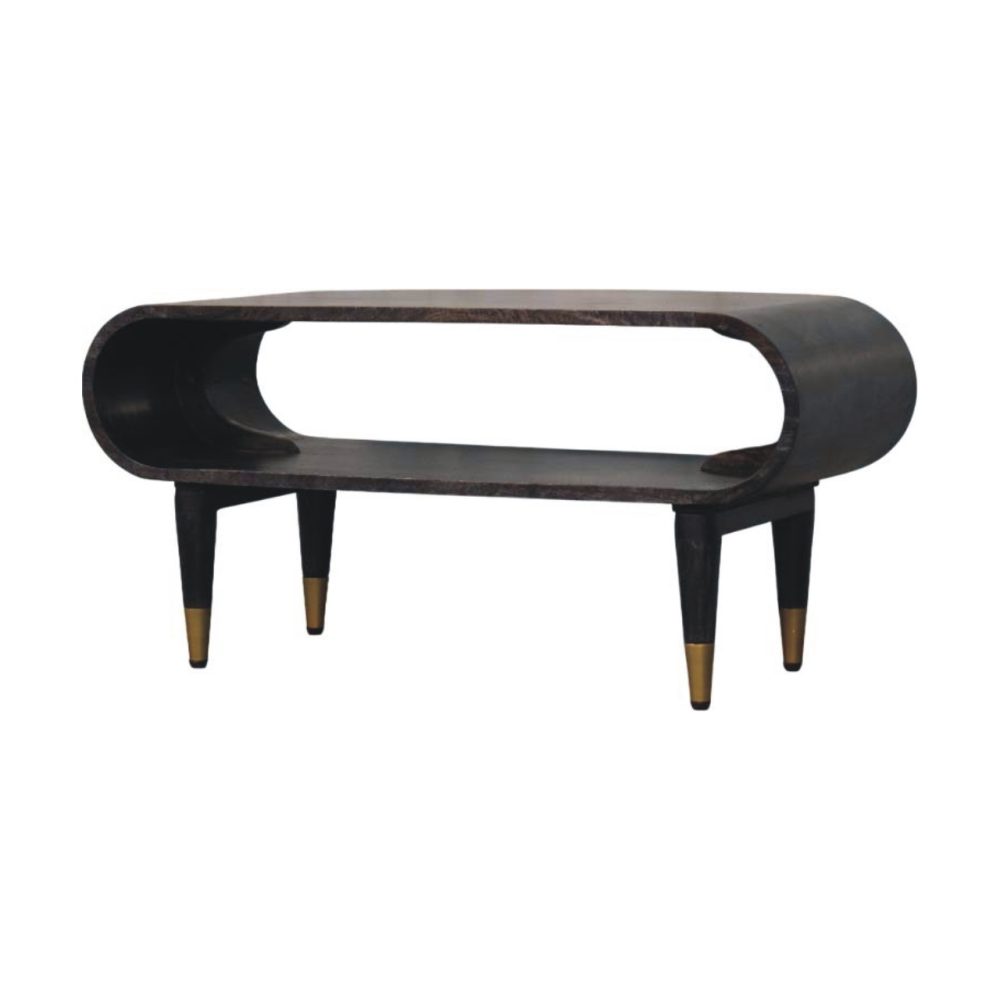 Curved Edge Media with Brass Accents - Image 3