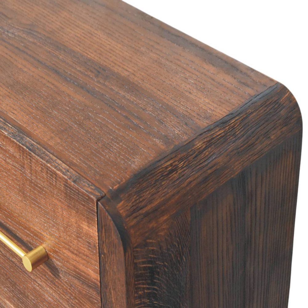 Copenhagen 4-Drawer Chest in Smoked Oak - Image 5