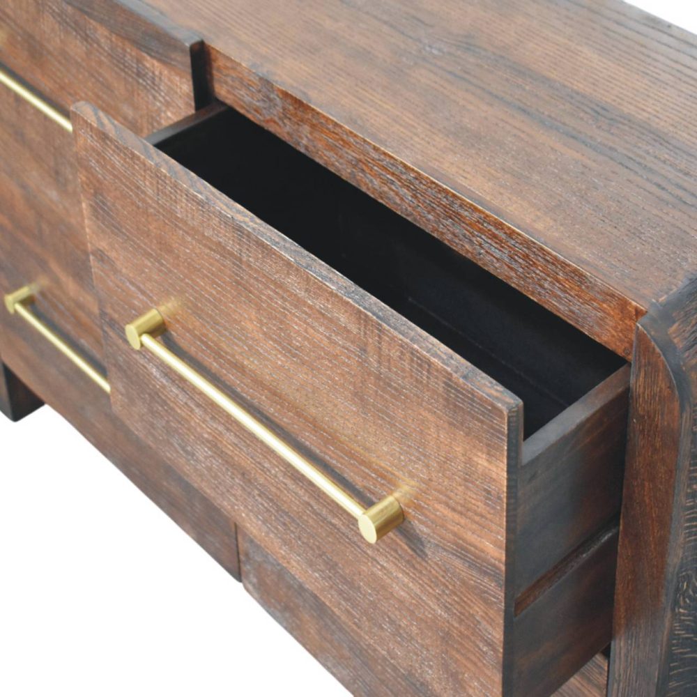 Copenhagen 4-Drawer Chest in Smoked Oak - Image 6