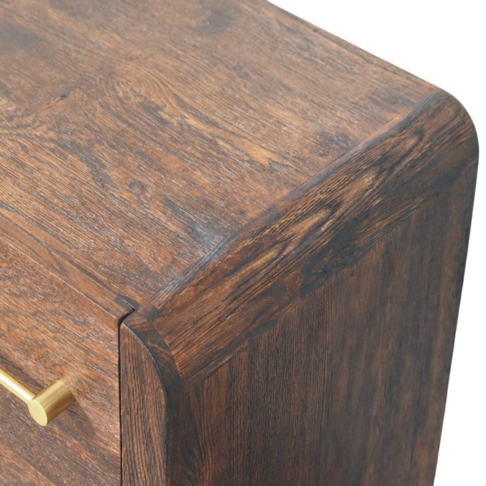 Copenhagen 2-Drawer Nightstand in Smoked Oak - Image 5